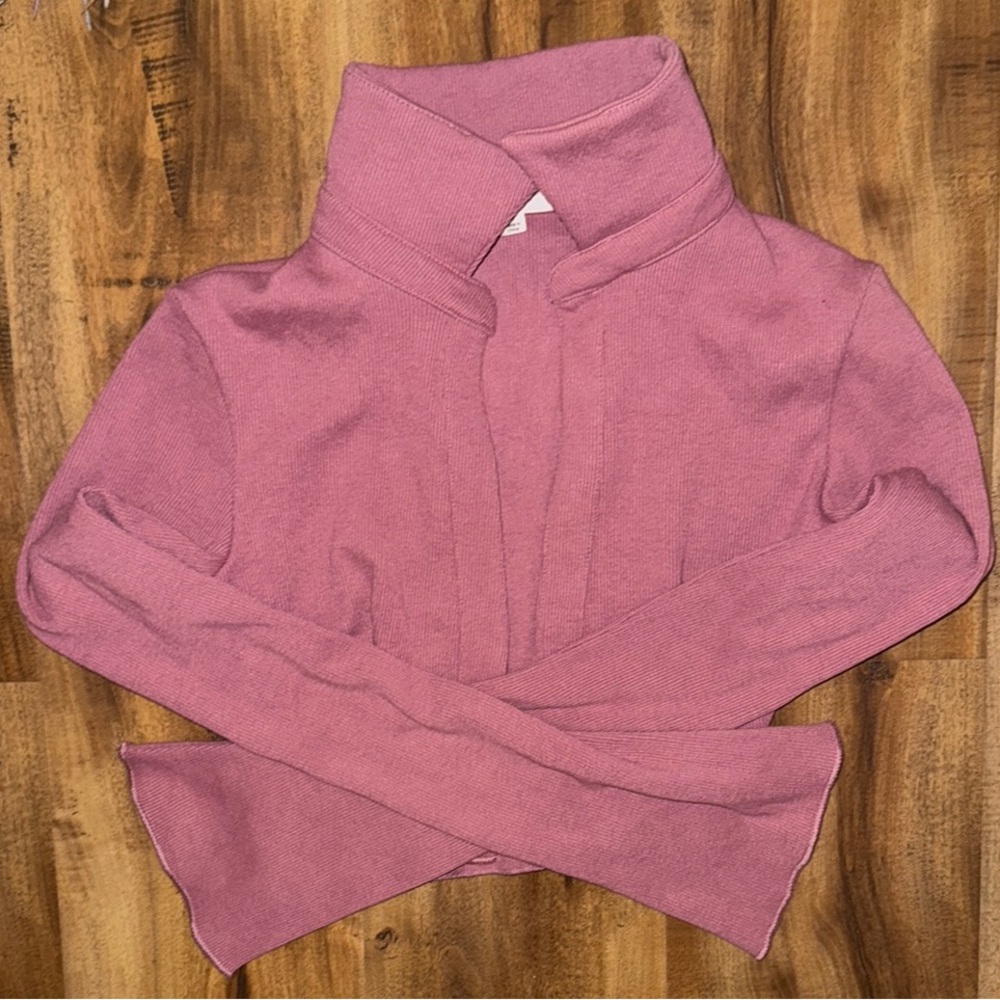 Mable Rose Collared Ribbed Top - Picture 3 of 4